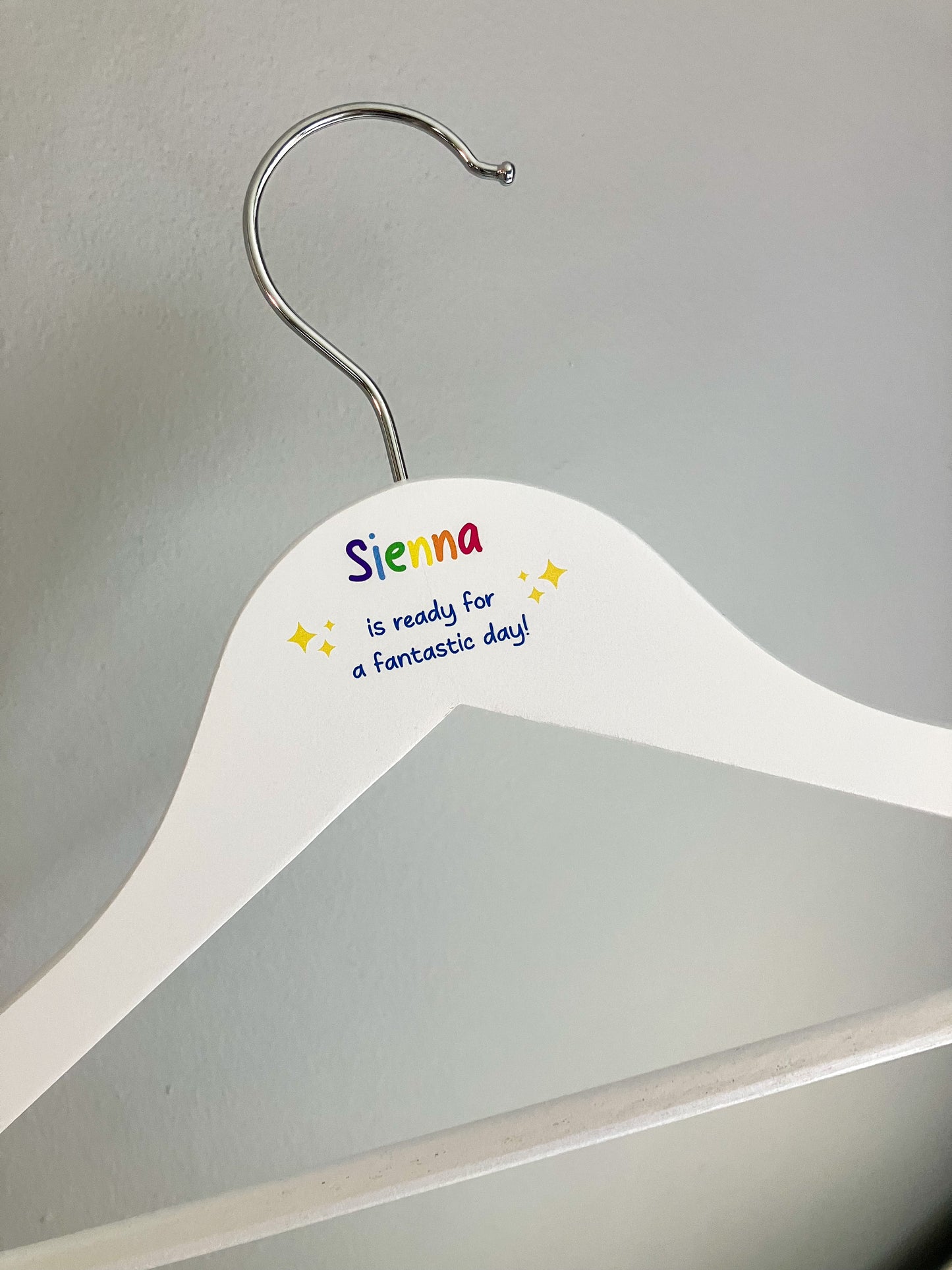Back to school personalised coat hanger, school uniform hanger, first day of school, kids coat hanger