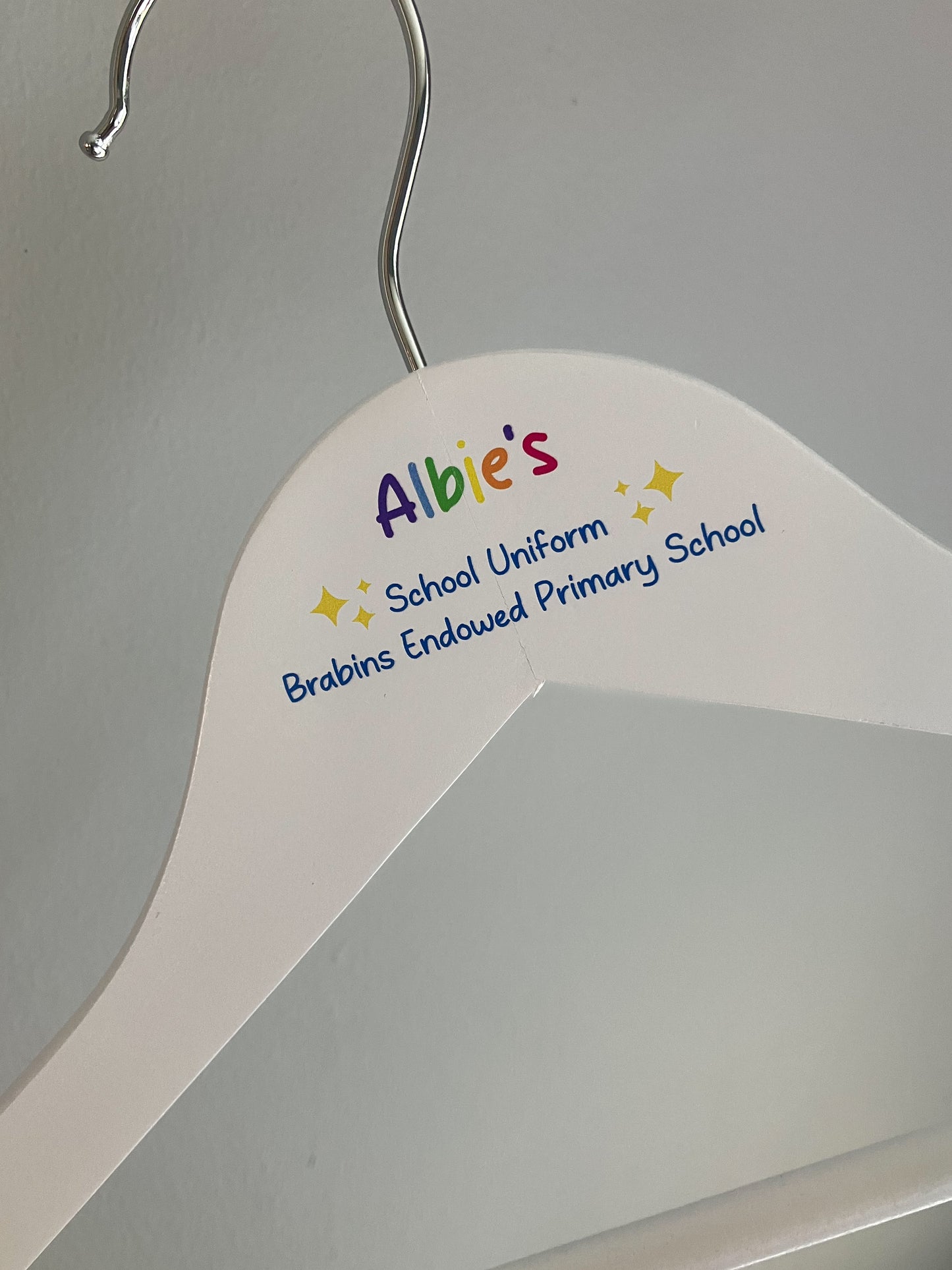 Back to school personalised coat hanger, school uniform hanger, first day of school, kids coat hanger