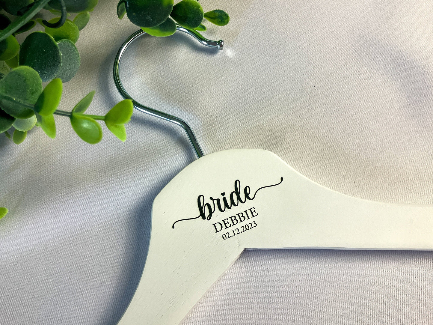 Personalised Wedding Coat Hanger, Personalised Wooden Coat Hanger, Personalised wedding dress hanger, Bridesmaid Dress Hanger