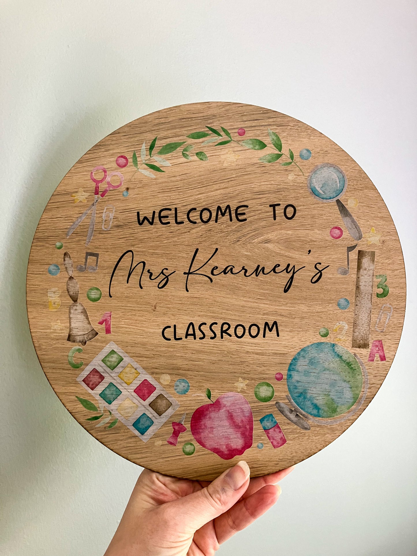 Personalised Teacher Gift, Teacher Classroom sign, end of term gift, thank you teacher gift, classroom door sign