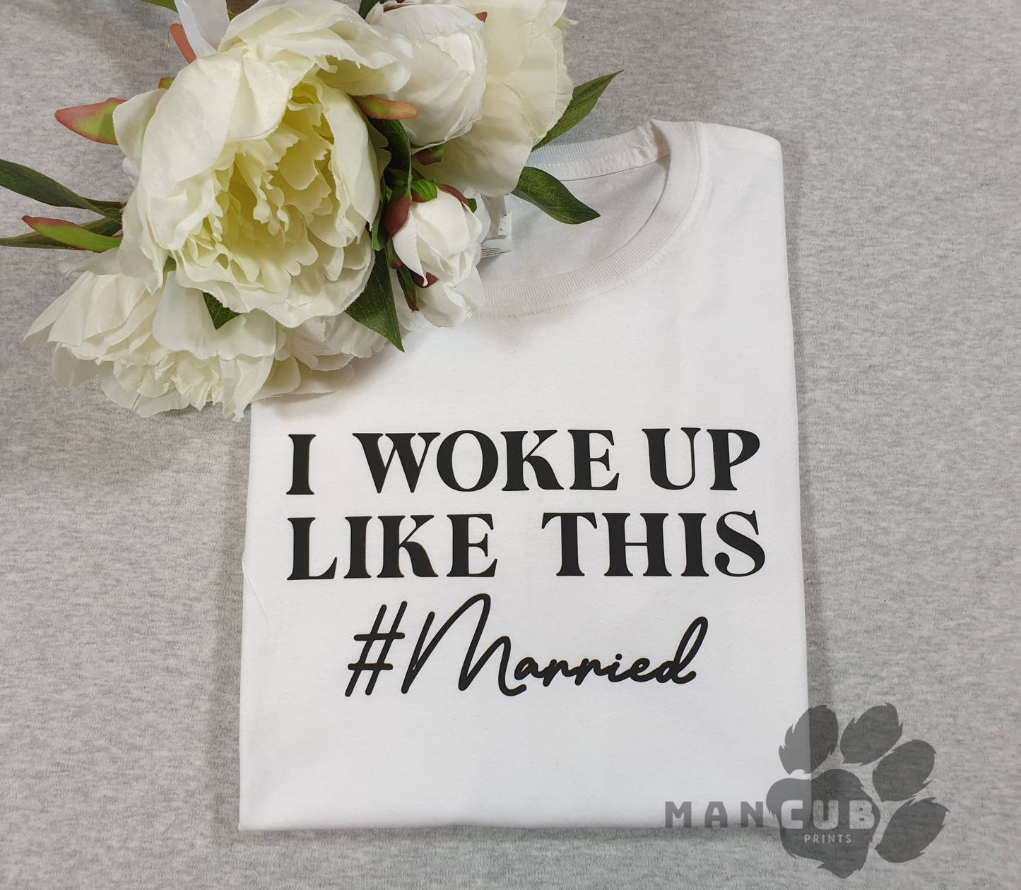 Bride t-shirt, honeymoon t-shirt, just married t shirt, wife t-shirt - Mancub Prints