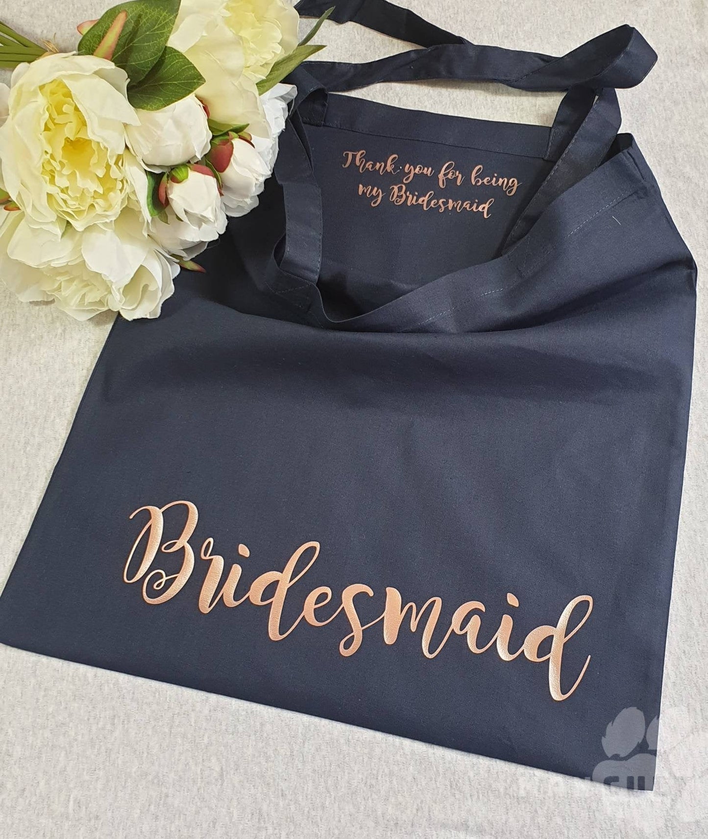Bridesmaid gift, maid of honour gift, bridesmaid tote bag, wedding tote bag, - Mancub Prints