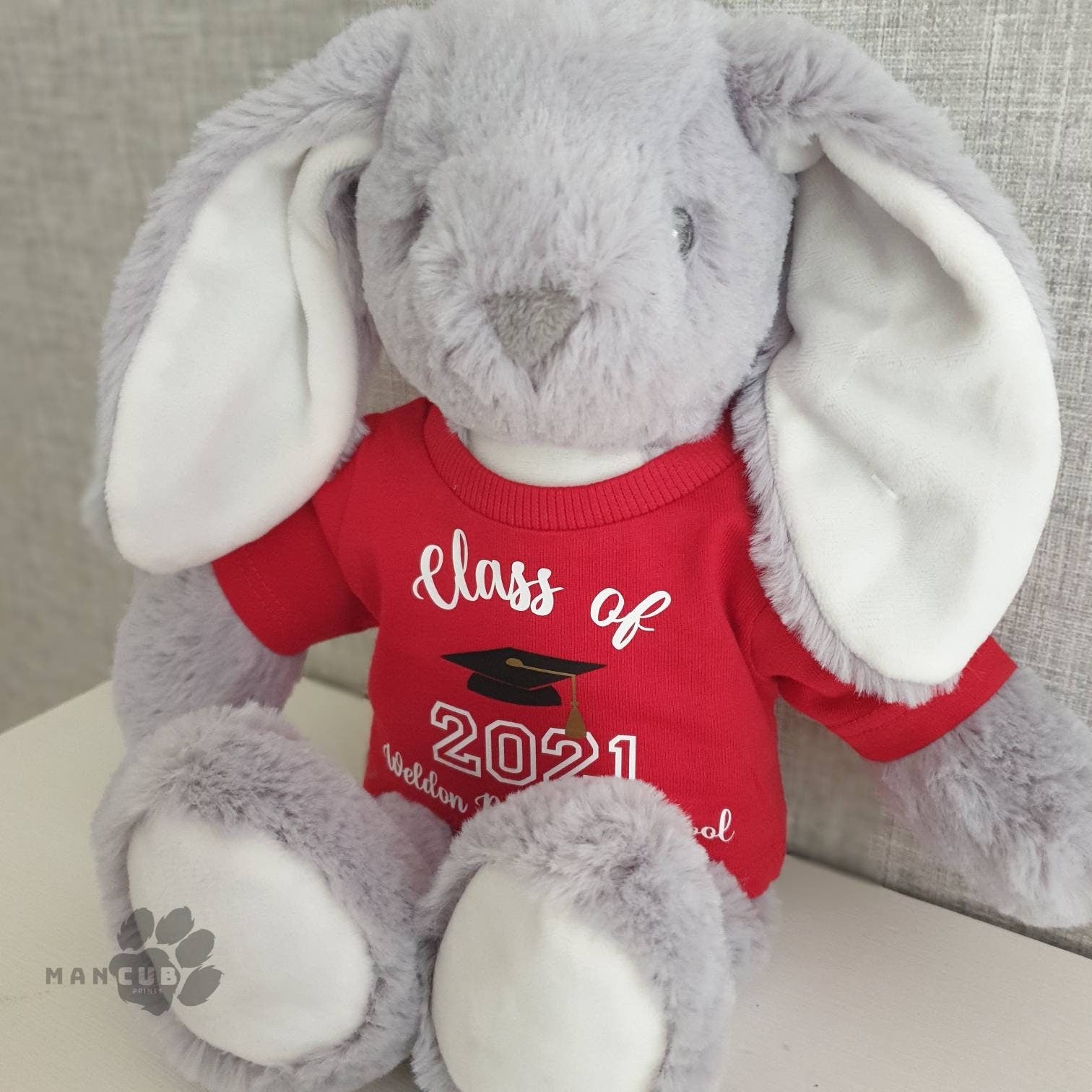 Personalised School leavers gift, Graduation Teddy, Class of 2024 leavers gift. - Mancub Prints