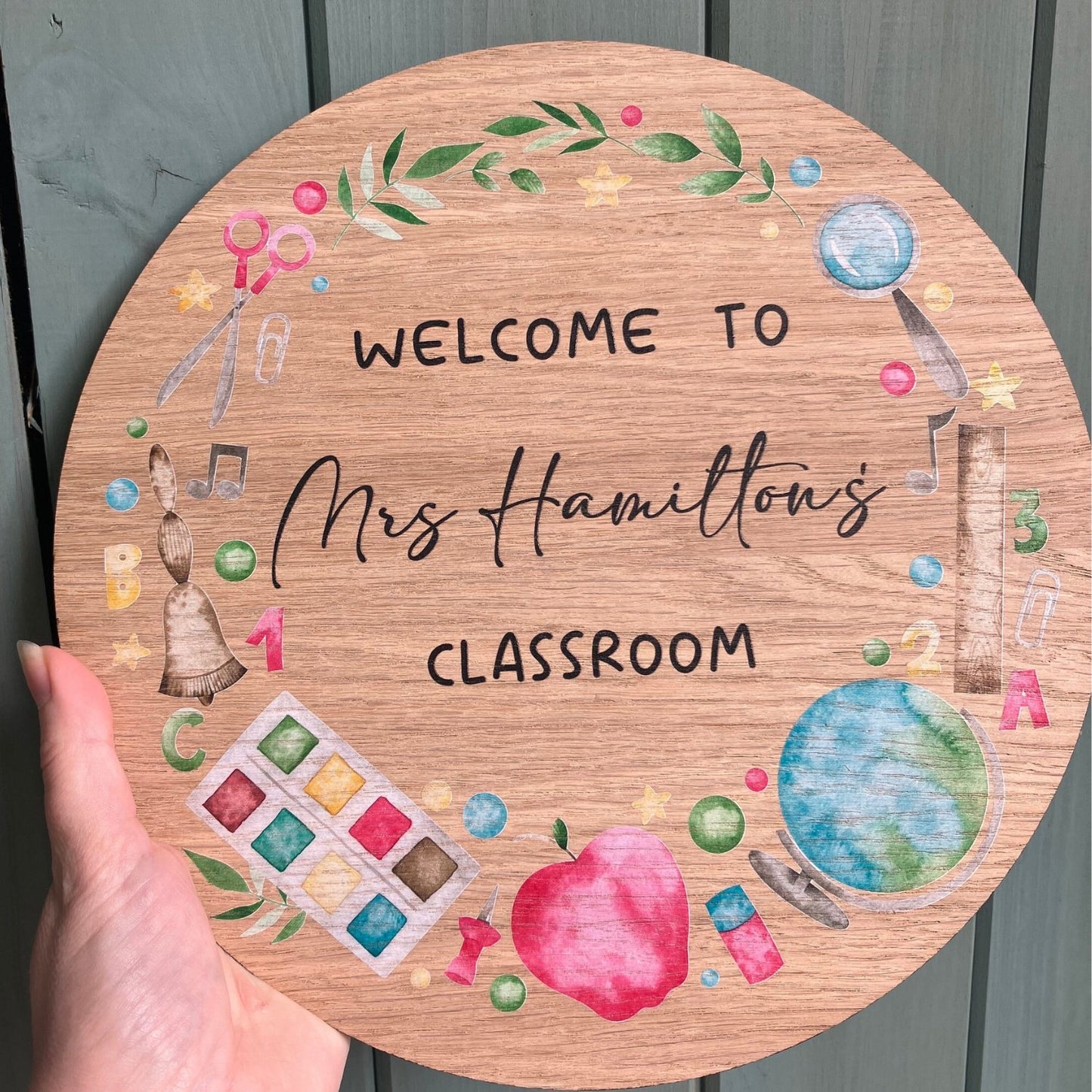 Personalised Teacher Gift, Teacher Classroom sign, end of term gift, thank you teacher gift, classroom door sign - Mancub Prints