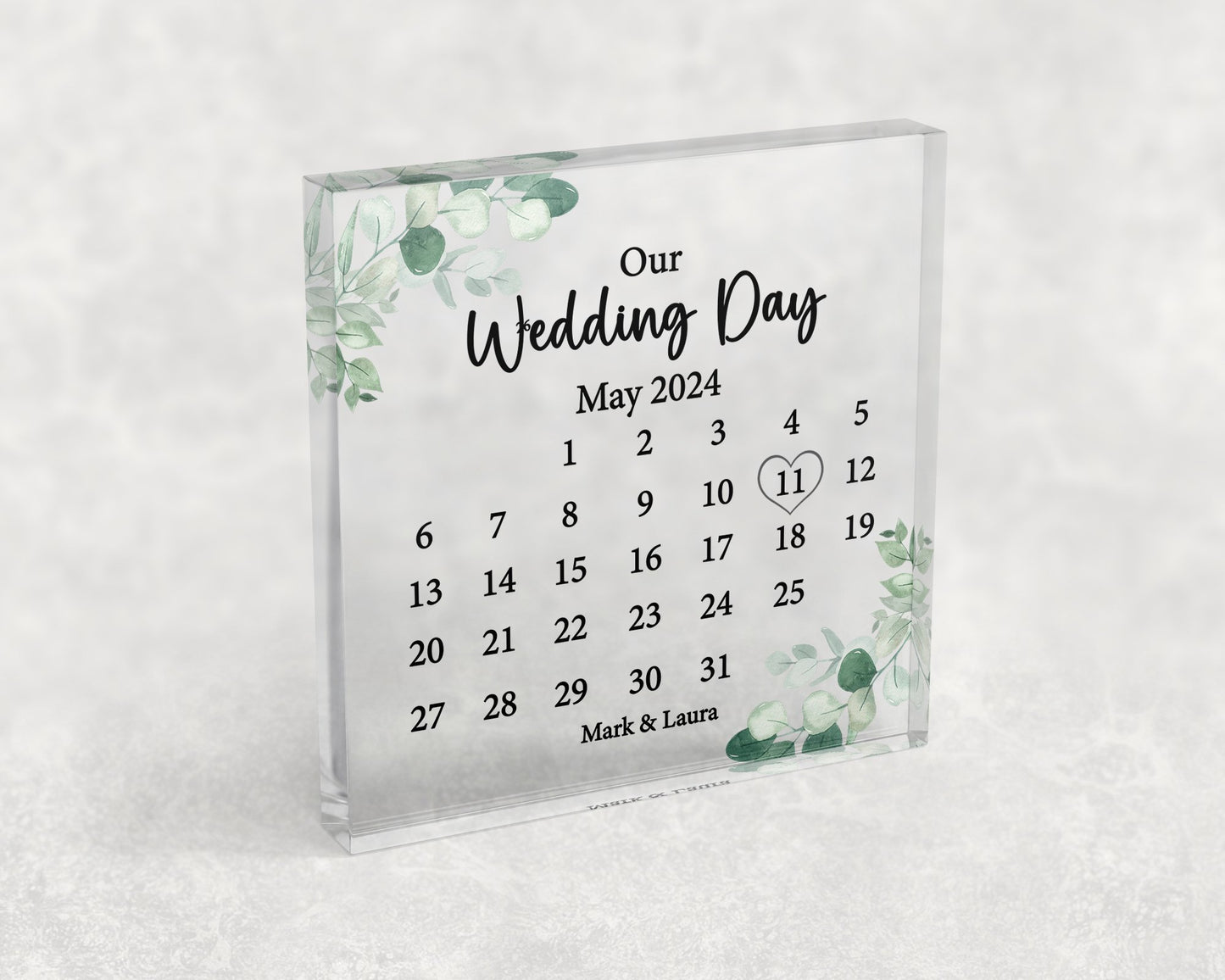 Personalised Wedding Gift, The Day We Got Married Keepsake, Anniversary Gift, - Mancub Prints