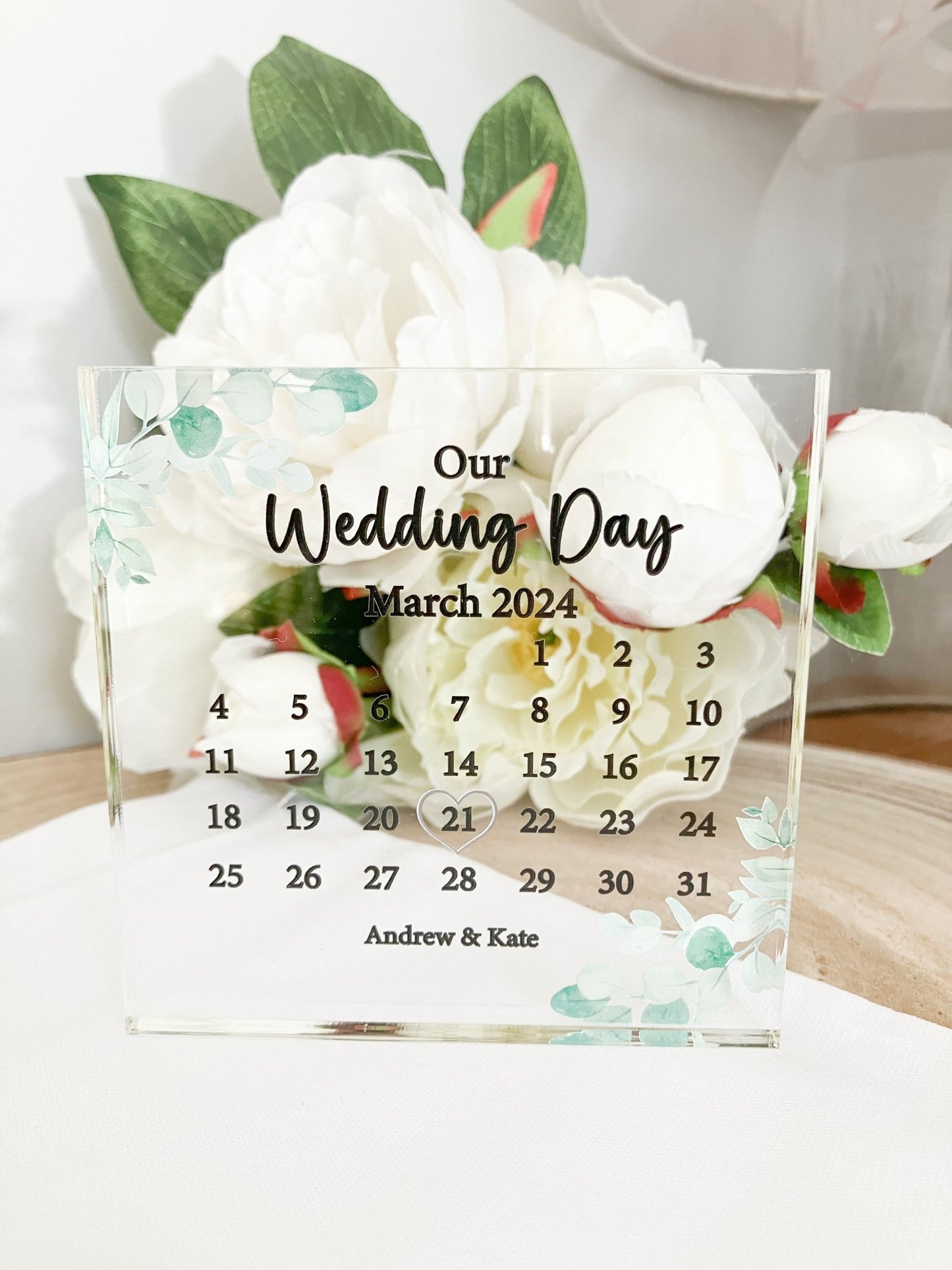 Personalised Wedding Gift, The Day We Got Married Keepsake, Anniversary Gift, - Mancub Prints