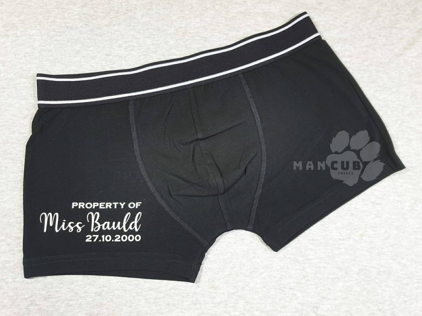 Wedding day Groom boxers, Valentines day gift for him, personalised men's boxers,
