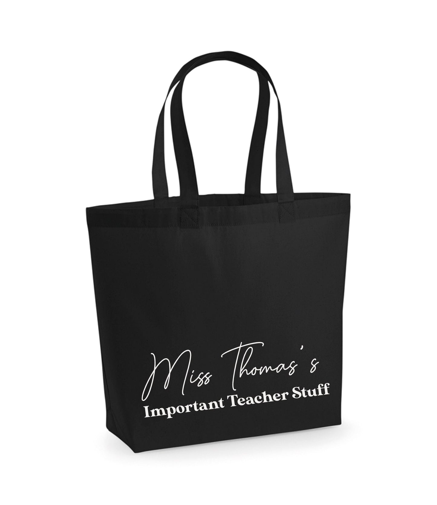 Teacher gift personalised tote bag, Thank you teacher gift. Childminder gift