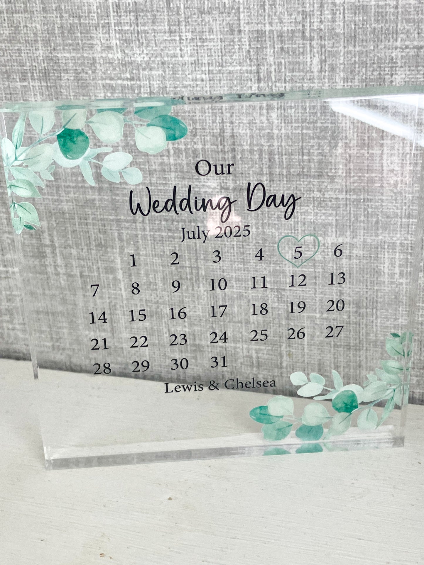 Personalised Wedding Gift, The Day We Got Married Keepsake, Anniversary Gift,