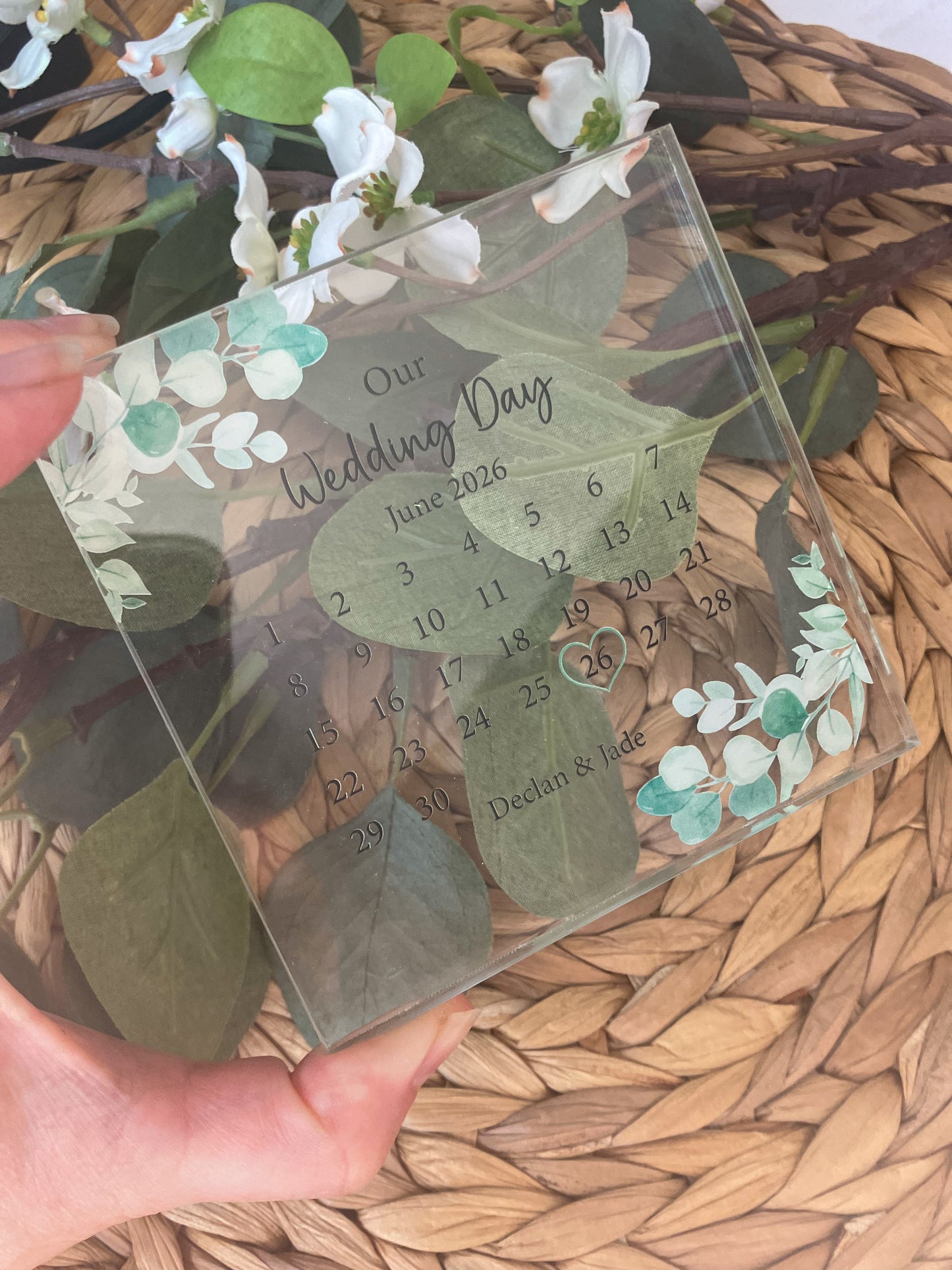 Personalised Wedding Gift, The Day We Got Married Keepsake, Anniversary Gift,