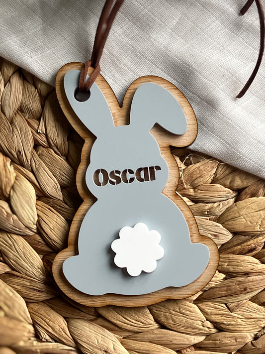 Personalised Easter Bunny Name Tag