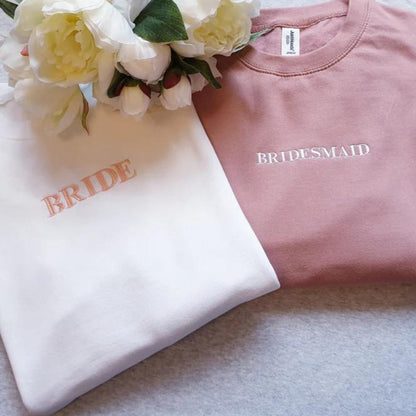 Brides sweatshirt, bridesmaid sweatshirt - Mancub Prints