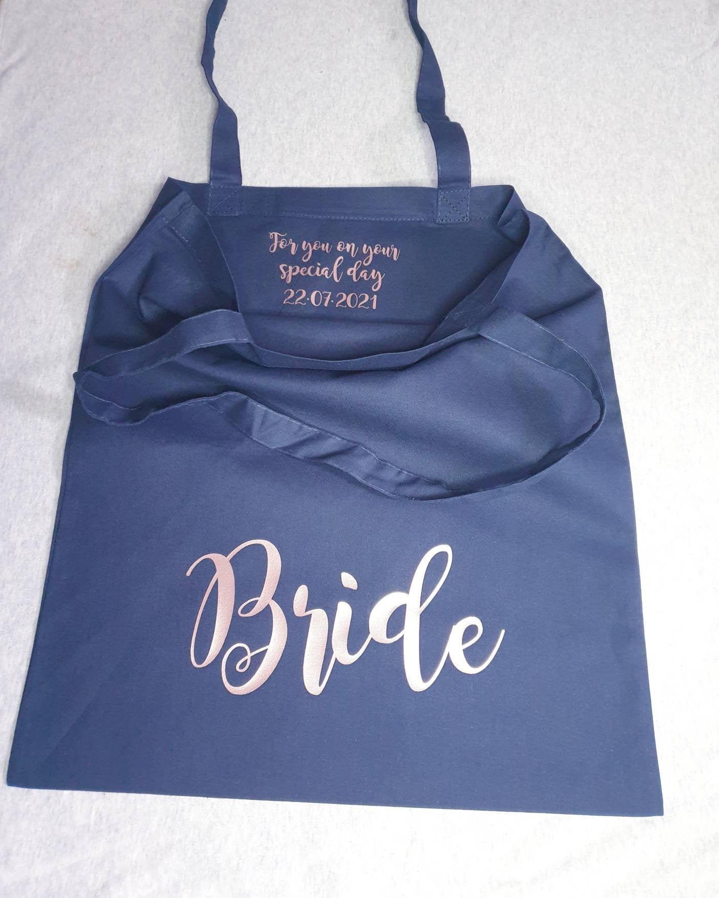Bridesmaid gift, maid of honour gift, bridesmaid tote bag, wedding tote bag, - Mancub Prints