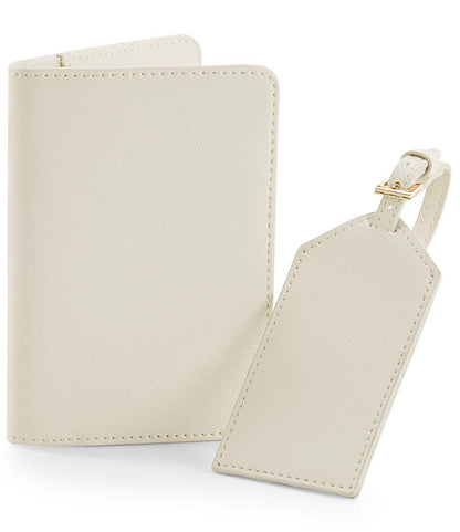 Personalised passport holder & luggage tag travel set, gift for bridesmaid, travel gift. - Mancub Prints