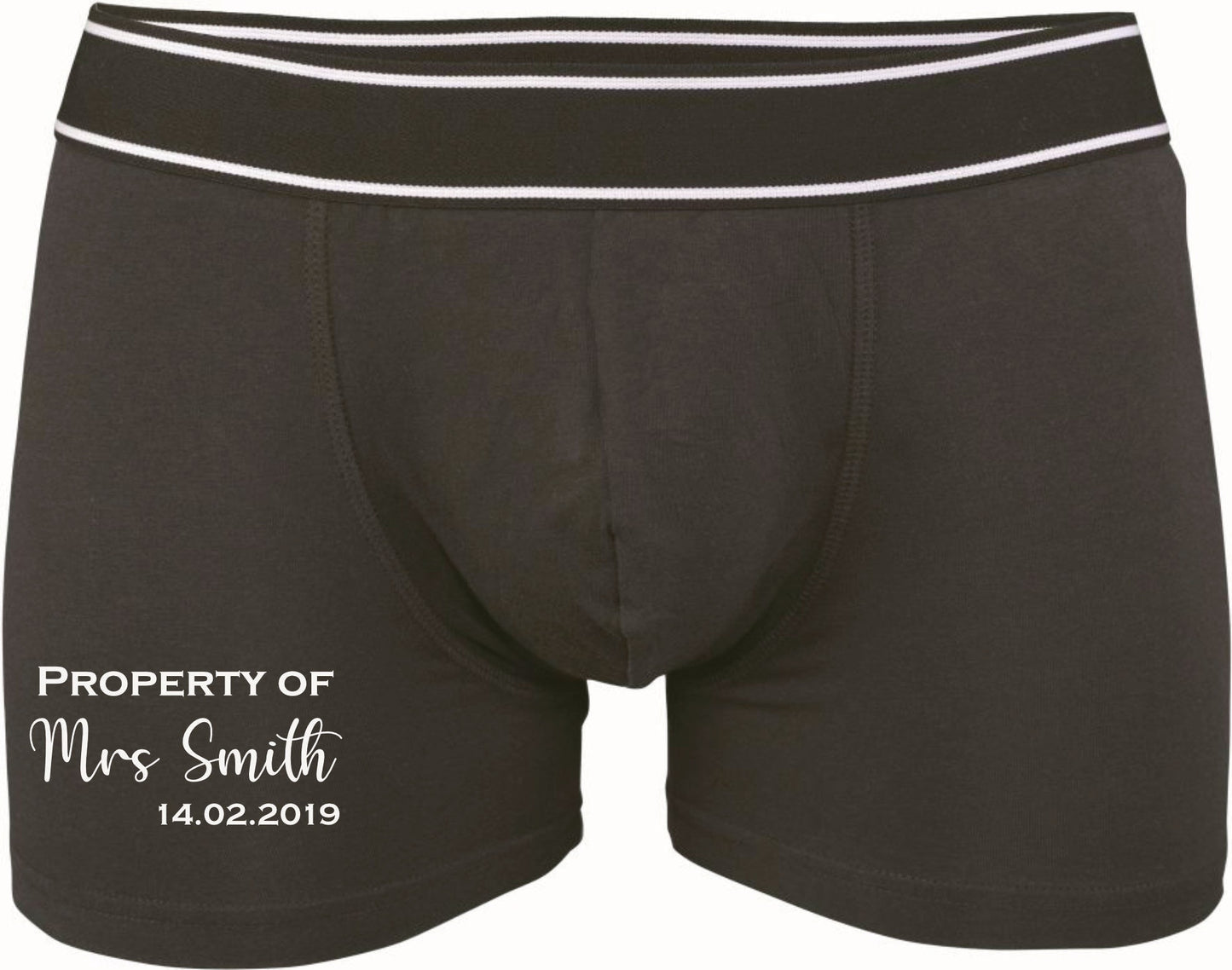 Wedding day Groom boxers, Valentines day gift for him, personalised men's boxers,