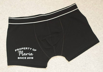 Wedding day Groom boxers, Valentines day gift for him, personalised men's boxers,
