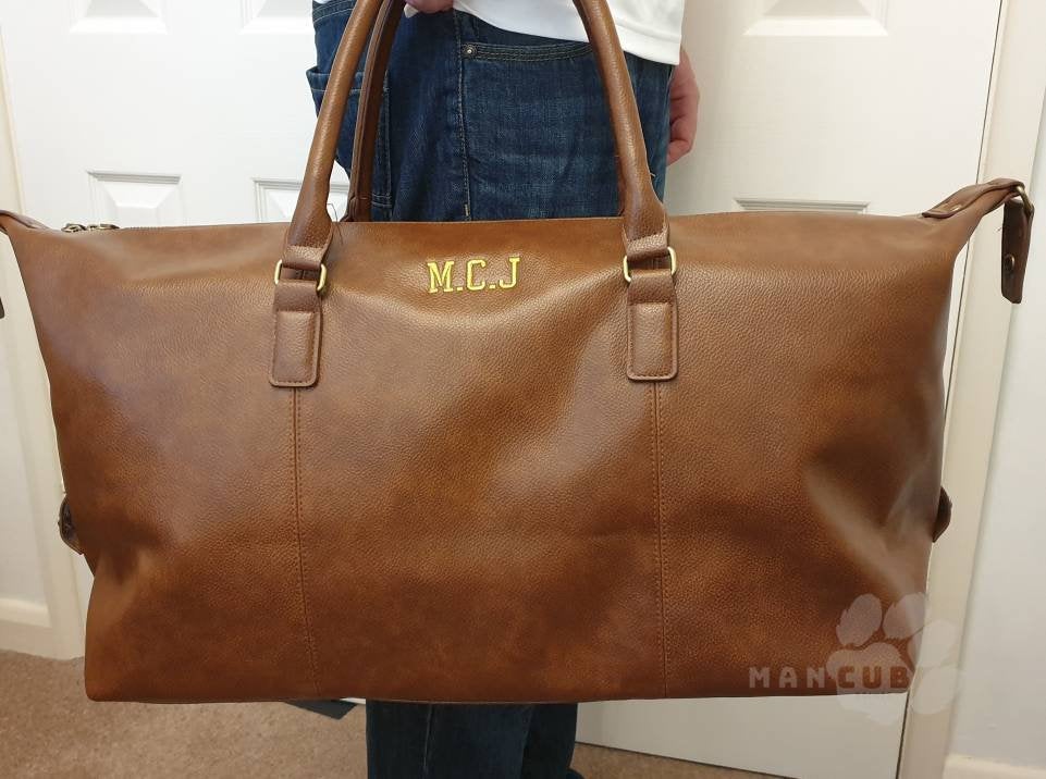 Personalised Weekend Holdall bag, Men's Travel bag, Personalised Groomsmen gift,